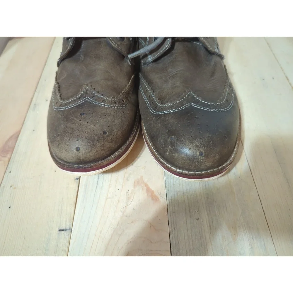 Crevo Leather Boardwalk Ankle Boots  Brown men's 12 Chukka Business Casual